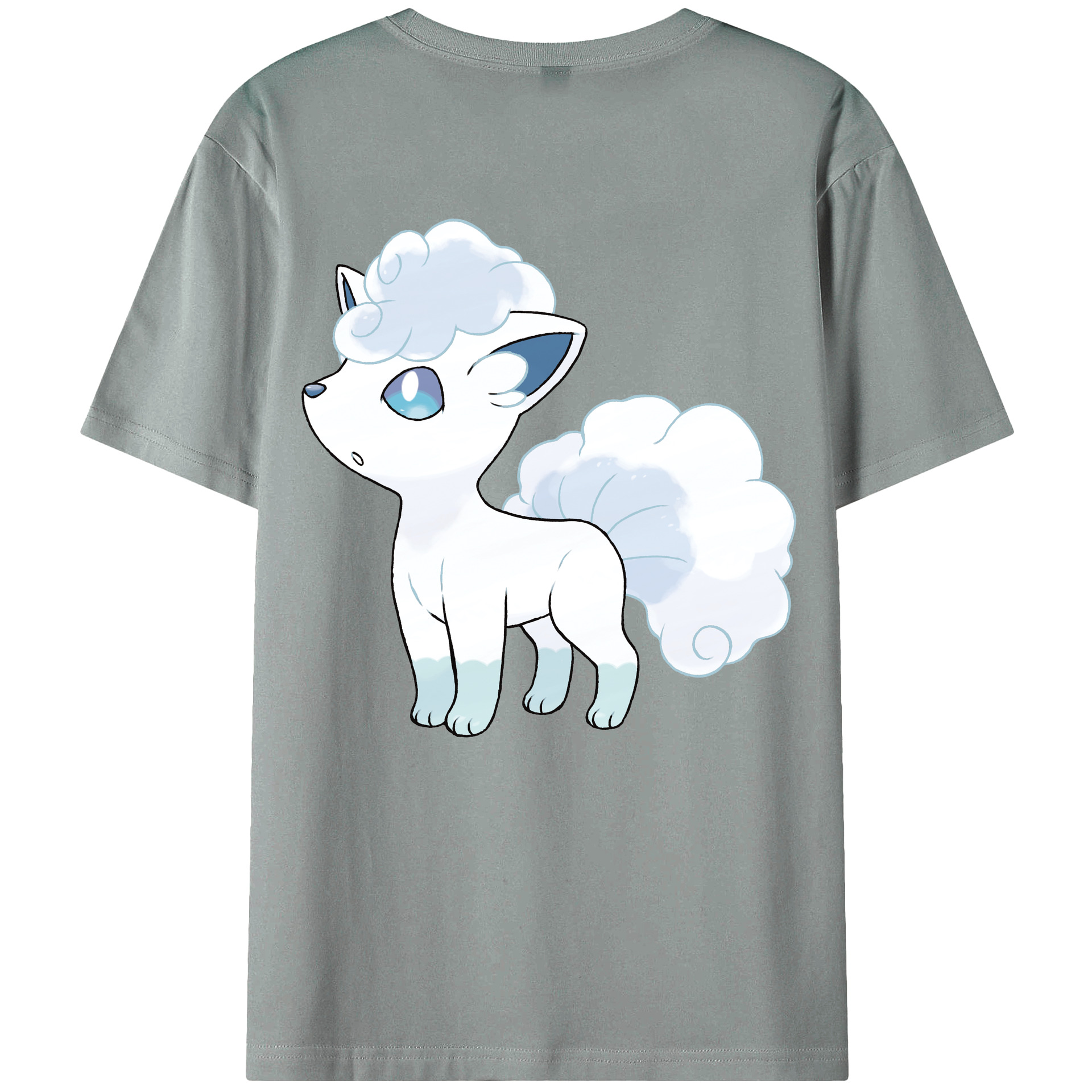 （画像用） ポケットモンスター Pokémon 綿100％ メンズ半袖Tシャツ（バックプリント） 通気性